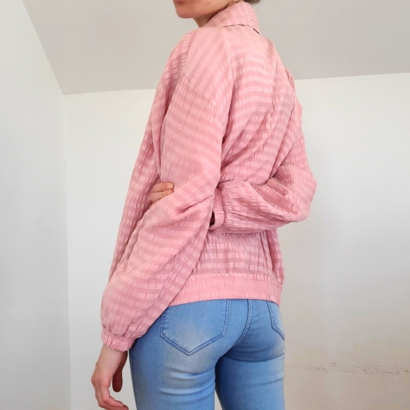 VINTAGE - 100% Silk bomber jacket - Picture 12 of 16